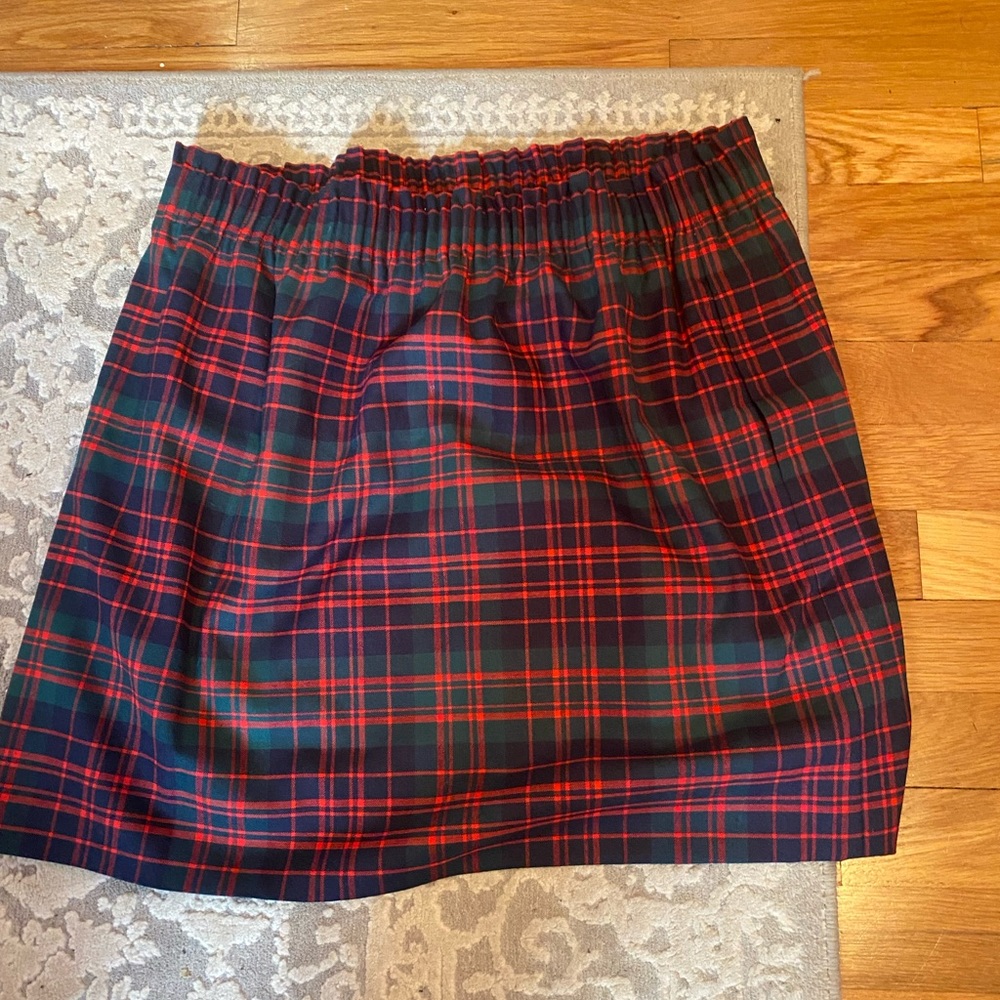 J crew holiday skirt! So pretty! Plaid.